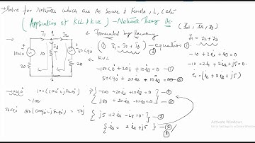 KVL and KCL To Solve AC Circuit , AC Network Theory # EE Tutorial 5