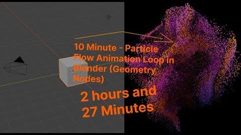 10 Minute - Particle Flow Animation Loop in Blender (Geometry Nodes)
