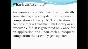C# Dot Net | Assembly in C# .Net| IICS COLLEGE