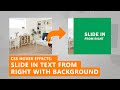 CSS Image Hover Effects: Slide in Text from the Right with Background | Quick Tutorial
