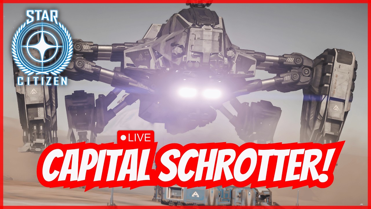 LIVE - Ein verrückter Salvage Plan für große Schiffe! Aegis Reclaimer im Einsatz | Star Citizen 4.6