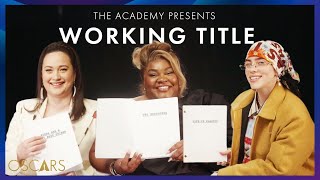 Oscar Nominees Guess Movies From 'Working Titles'