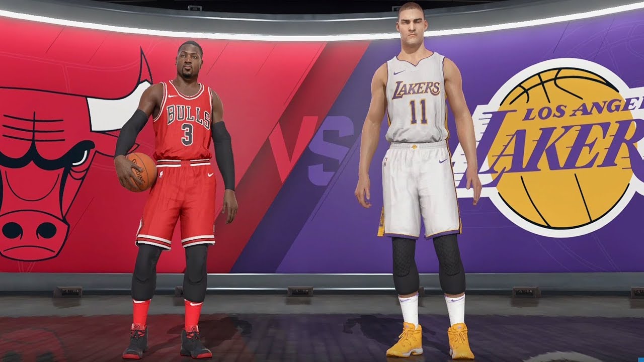 NBA Live 18 - Los Angeles Lakers vs Chicago Bulls - Gameplay (HD) [1080p60FPS]