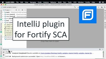 IntelliJ plugin for Fortify SCA (2018)