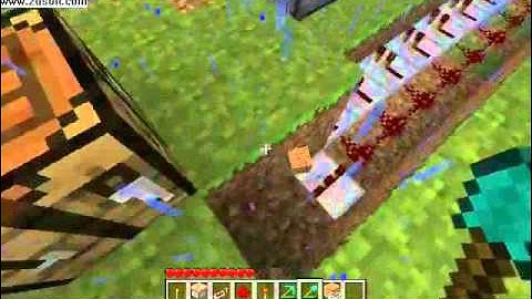 Minecraft- Huge Piston DrawBridge Tutorial Part1