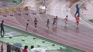 H29.10.21 市原市陸上競技選手権 中学男子共通 100m 7組