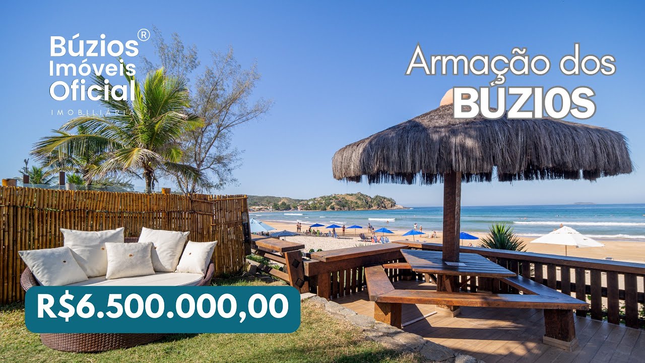 Casa à venda em Condomínio pé na areia em Geribá, Búzios.