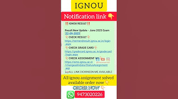 IGNOU Results 15th Update 2025 IGNOU Result Update June 2025 IGNOU Result 15th update 2025 Result