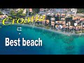 Best beaches of Croatia Tučepi Slatina Kamena Dračevac FKK From above Bird's-eye