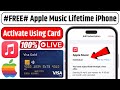 😎Activate Apple Music *FREE* Trial Using Debit Card on iPhone/iPad | Apple Music Using Debit Card