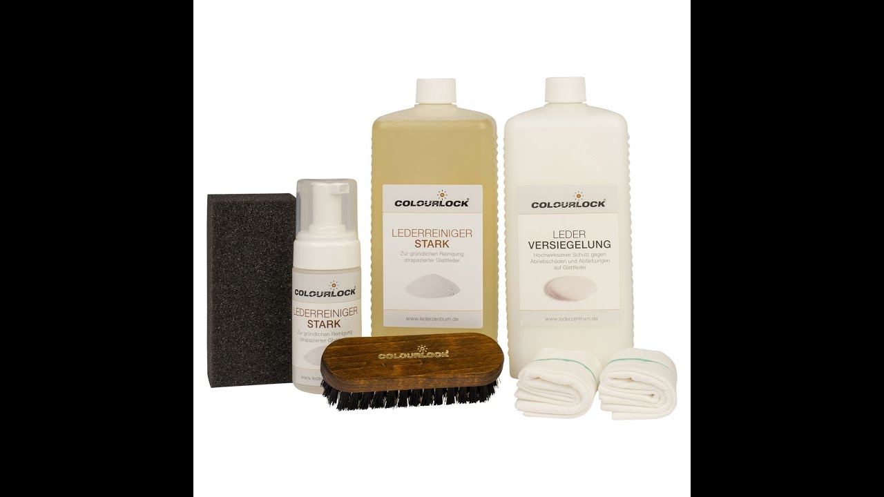Alte Ledersitze im BMW 125i reinigen, färben und versiegeln (Colourlock Lederreiniger Farbe Bürste)