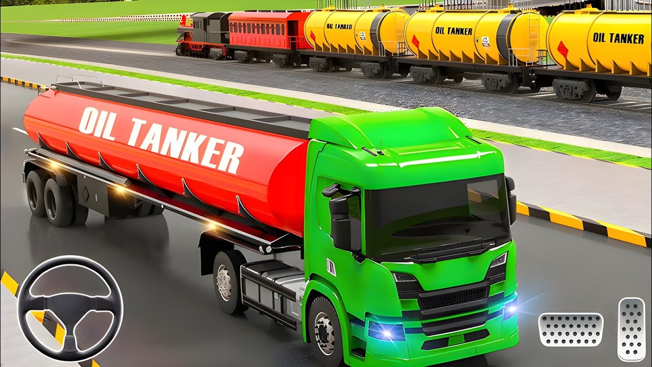 Oil Tanker Transporter Truck Simulator 2025 || Oil Tanker Truck Driving ...