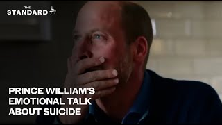 Prince of Wales fights back tears as widow tells of husband’s suicide