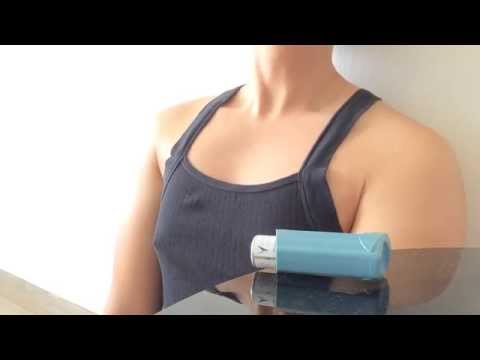 Asthma attack man.