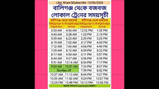 #ballygunge #budgebudge #local #train #time #বালিগঞ্জ থেকে বজবজ ট্রেন #railway #shorts