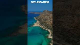 Check out this beach! #balosbeach #crete #drone #shorts