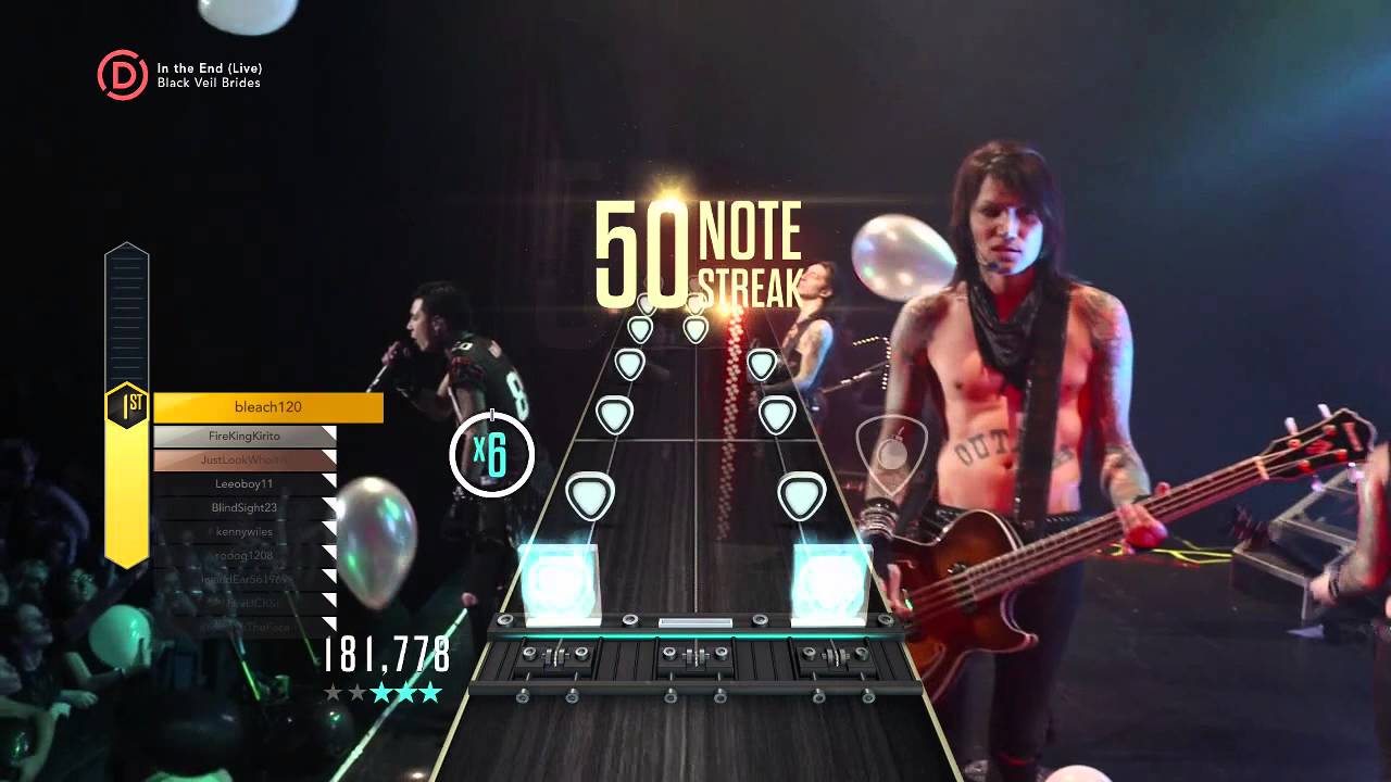 Guitar Hero Live Black Veil Brides In the End (live) YouTube
