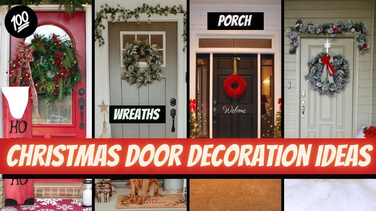 Curated visual reference: Visual Reference: 100 Christmas Door Decoration Ideas