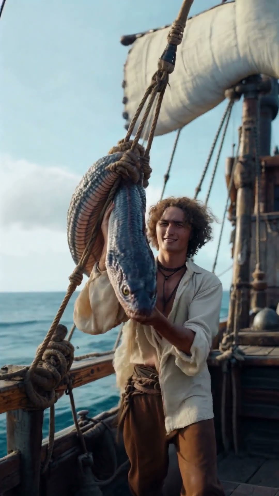Kwebbelkop AI caught an Ocean Dragon Snake!?