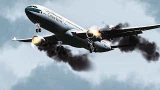 HORROR Flight! Both Engines Stuck On OVERSPEED! Cathay 780