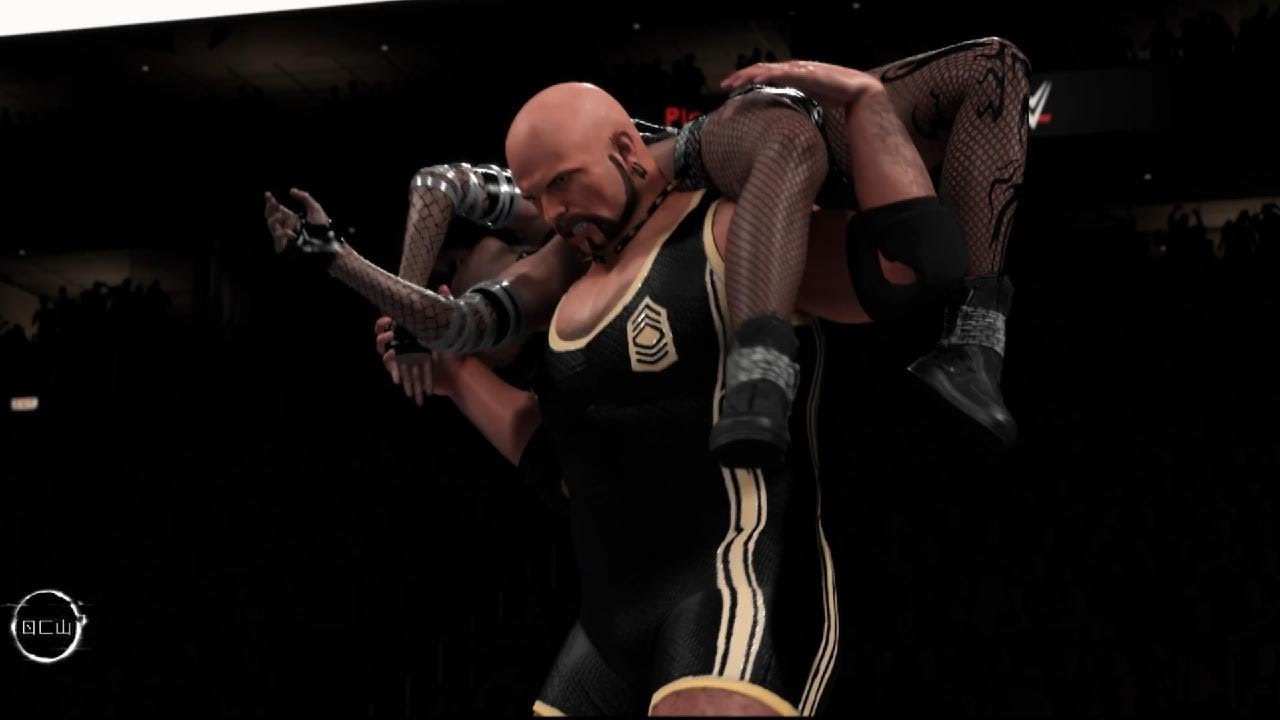 OCW 2k25 130 Underground Match Albert Paine lifts Dirty Dawn onto his shoulders for a torture rack!