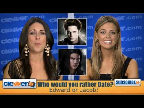 Twitter.com - Follow Us! Twilight: Edward or Jacob, Who Would you rather date? In this episode of WHO'D YOU RATHER, we're deciding who'd be the better Twilight date: the vampire or the werewolf - Edward or Jacob. WHO'S BETTER LOOKING? JOSLYN: Is there really any question here? Seriously-of course it's Edward! Bella herself described him as impossibly beautiful and I could not agree more. He is basically a greek god-skin like marble, bronze hair, golden eyes, a muscular frame-and then there is his face-could it be anymore perfect? And I know we've made fun of Robert Pattinson's hair before, but I love how he's got the whole messy-yet still put together look-down to a T. Jacob is good looking, but how do you compare with an Adonis? It's Edward on this one all the way! DANA: All I have to say for my pick is tall, dark and handsome. That's obviously Jacob! On top of that, he's toned, tan and muscular... A girl of any height - plus heels - could easily fit next to this 6-7-frame guy. PERSONALITY? DANA: I'd have to say that as odd and as much of an outsider as Edward is, he's way more part of the IN-crowd than Jacob. I mean, Edward is at least attending the local public school while Jacob is stuck on the reservation, Edward plays baseball and he even takes Bella to prom - how cute is that! He's obviously a good sport and really tries to make Bella feel loved and cared for. And he's described as being protective, charming, polite and bonus - romantic! Since he doesn't need to <b>...</b>