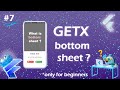 Bottomsheet | sliding sheet flutter | Getx bottom sheet