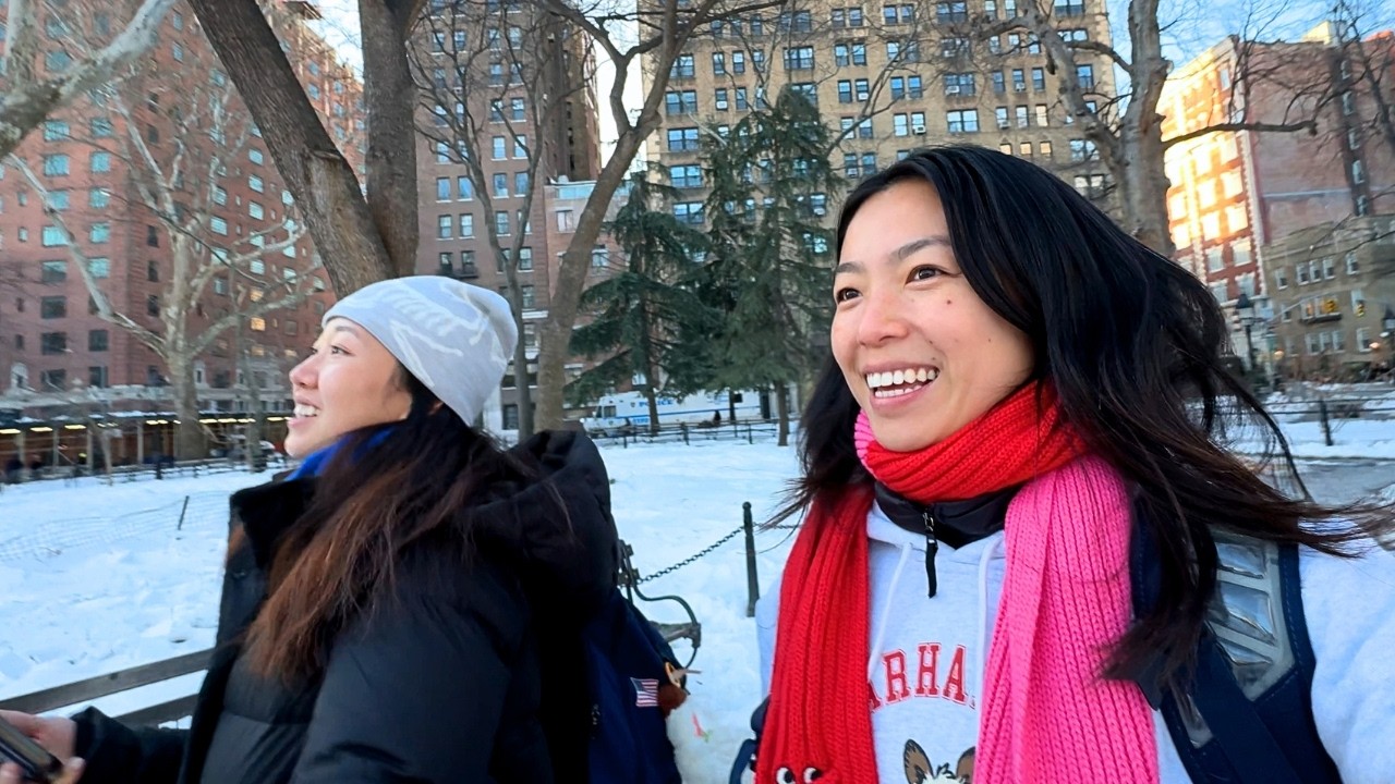COLD GIRLFRIENDS IN NEW YORK CITY (olympian + WAG couple)
