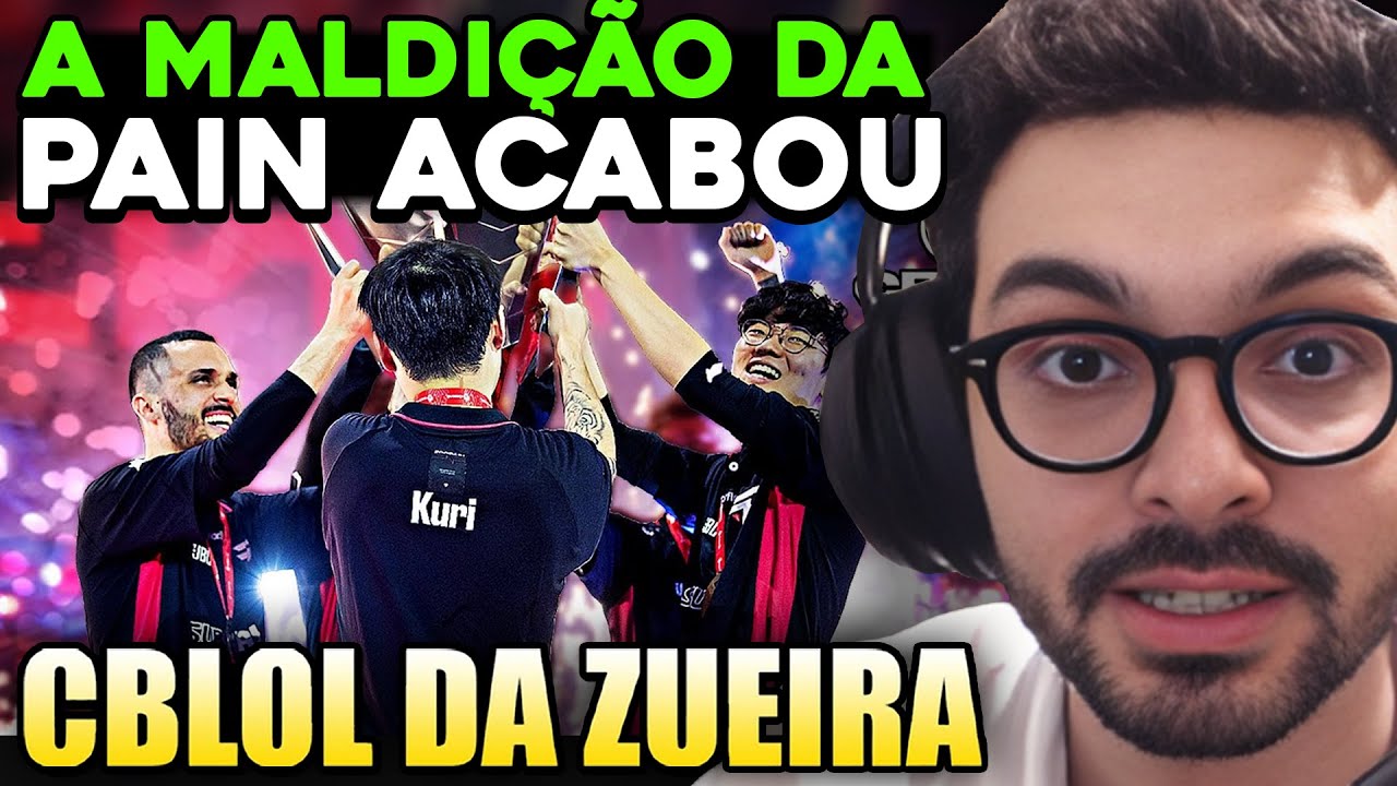 O DIA QUE A MALDIÇÃO DO VICE FOI QUEBRADA - CBLOL DA ZUEIRA | paiN x Keyd (FINAL) - MYLON REACT