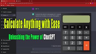 ChatGPT as calculator Calculate Anything with Ease: Unleashing the Power of ChatGPT solve math screenshot 3