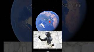 Amazing Man In Wall 🧱 Found in Google Earth 😱 | No.259 | #googleearth #shorts #map #viralshort