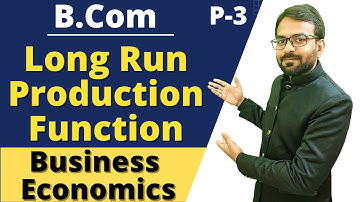 Long Run Production Function | ISo-Quant Technique | Production Function part 3