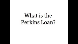 ¿Qué es un prestamo Perkins?