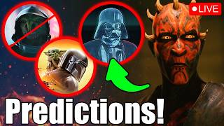 PREDICTIONS For Maul FINALE! VADER! Daki's DEATH? Ahsoka Season 2 TRAILER?? (&amp; More News) - LIVE!