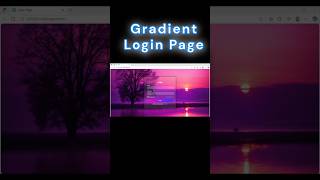Beautiful Neon Login Form Design in HTML &amp; CSS ✨2025 #shorts #webdesign  #coding