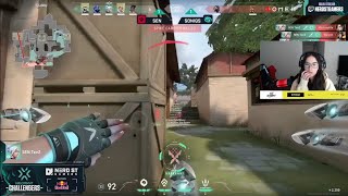 Kyedae reacts to TenZ insane 4K with Jett Knives 🔪