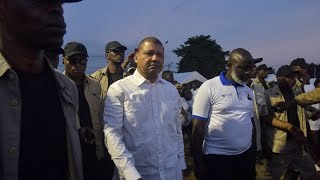 Côte Divoire Jean-Louis Billon En Campagne À Abobo