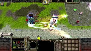 [Warcraft 3] 4 Players vs Tần Thủy Hoàng (Boss cuối độ khó Địa Ngục) - Huyền Thoại Võ Lâm 4.7F