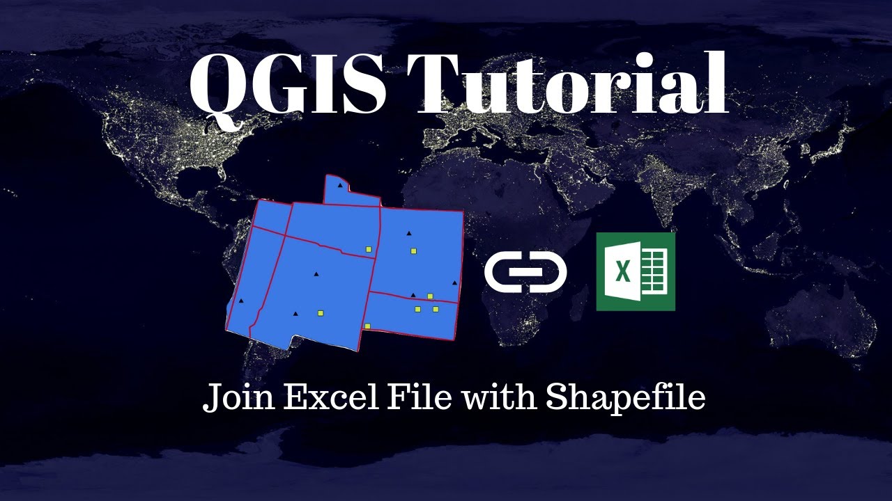 How to join Excel file with Shapefile in QGIS - YouTube