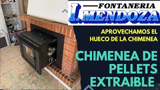 Estufa De Pellets Insertable Y Extraible
