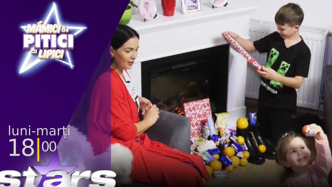 Maysa și Andreas Maxer se bucură de vizita moșului | Mămici de pitici, cu lipici