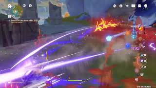Playing Genshin impact
