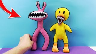 Радужные друзья Розовый и Желтый - Новые Игрушки своими руками по игре Роблокс | Ухтышка