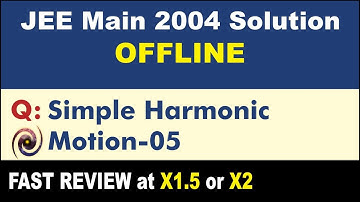 JEE Main 2004 Physics Solutions | Simple Harmonic Motion-05
