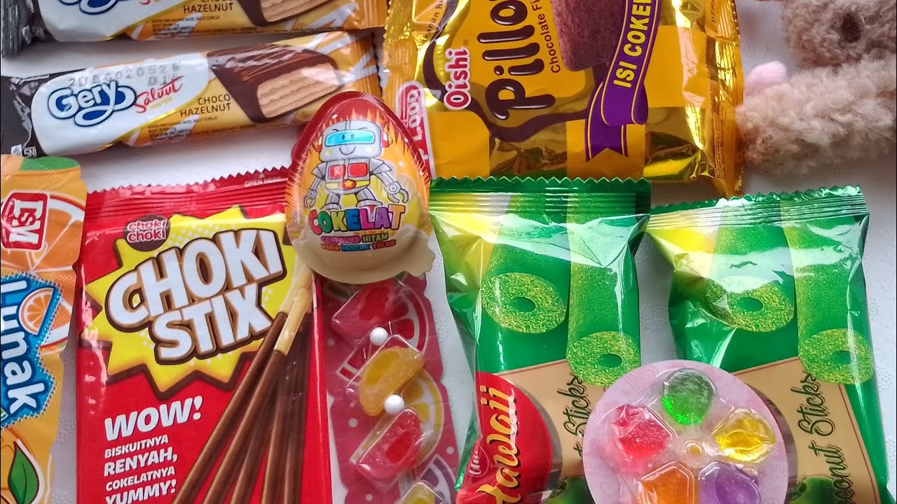 ASMR berburu Snack coklat dalam Styrofoam - YouTube