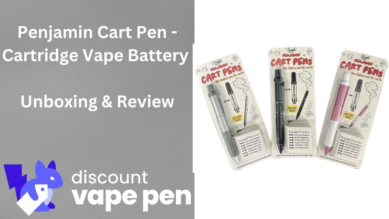 Pennjamin Penjamin Cart Pen - 510 Stealth Cartridge Vape Battery Unboxing ...