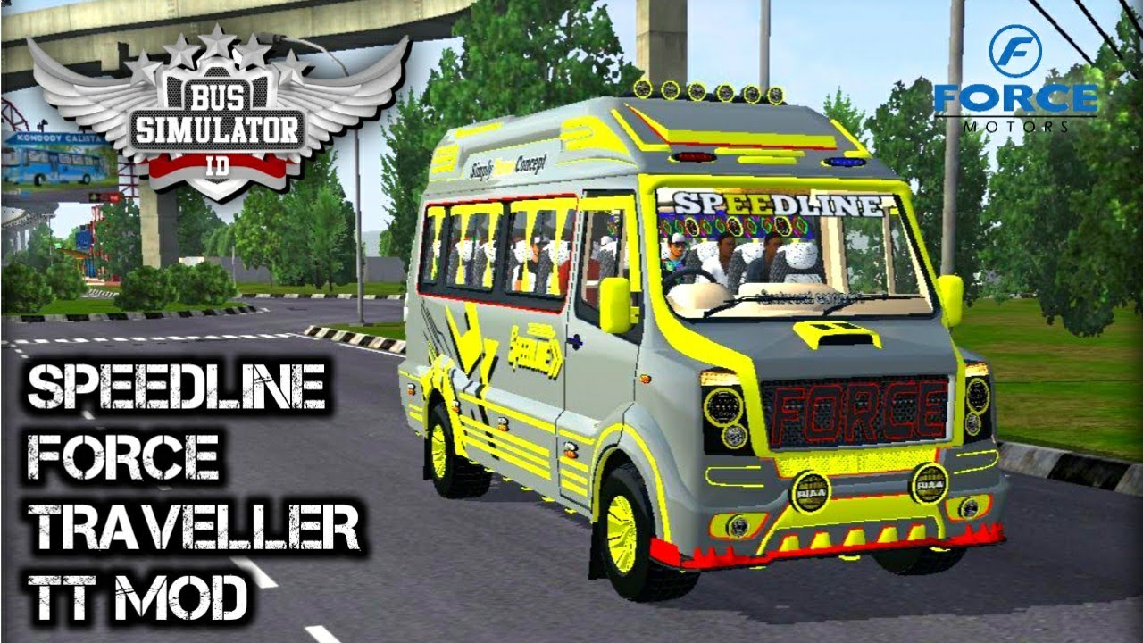 🔴🔵Download SPEEDLINE FORCE TRAVELLER TT MOD for Bus Simulator Indonesia ...