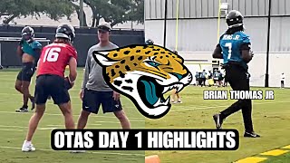 Jacksonville Jaguars OTA’s DAY 1 HIGHLIGHTS: Trevor Lawrence CONNECTS with Rookie Brian Thomas JR 😳