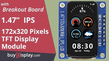 1.47 inch 172x320 IPS TFT LCD Display Module for Arduino and Raspberry Pi
