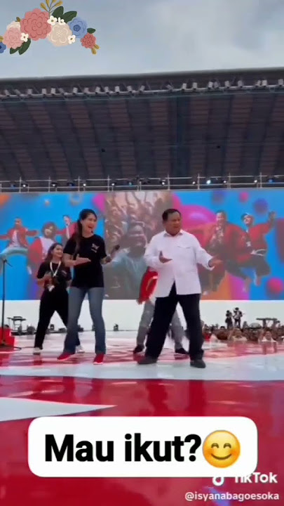 Momen ketika Prabowo joget #prabowo #prabowosubianto #shorts #shortvideo #viral